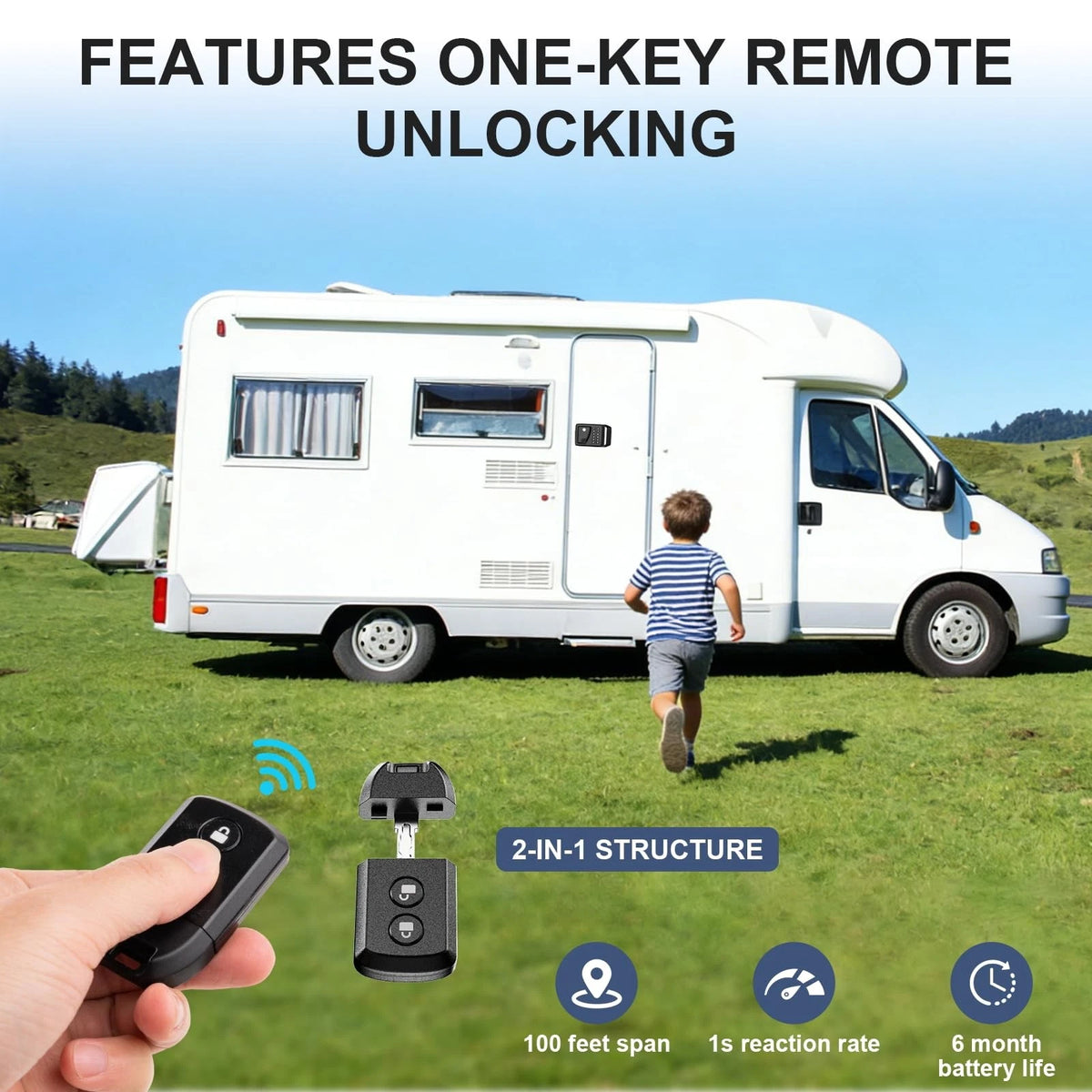 Keyless Entry Door Lock with 10-Digit Keypad for RV