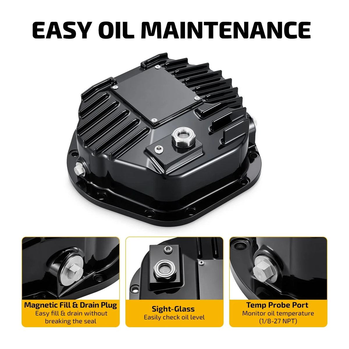 Differential Cover YHCC-D44 for Chevrolet K5 K10 K20 K30 Jeep Wrangler (Dana 44)