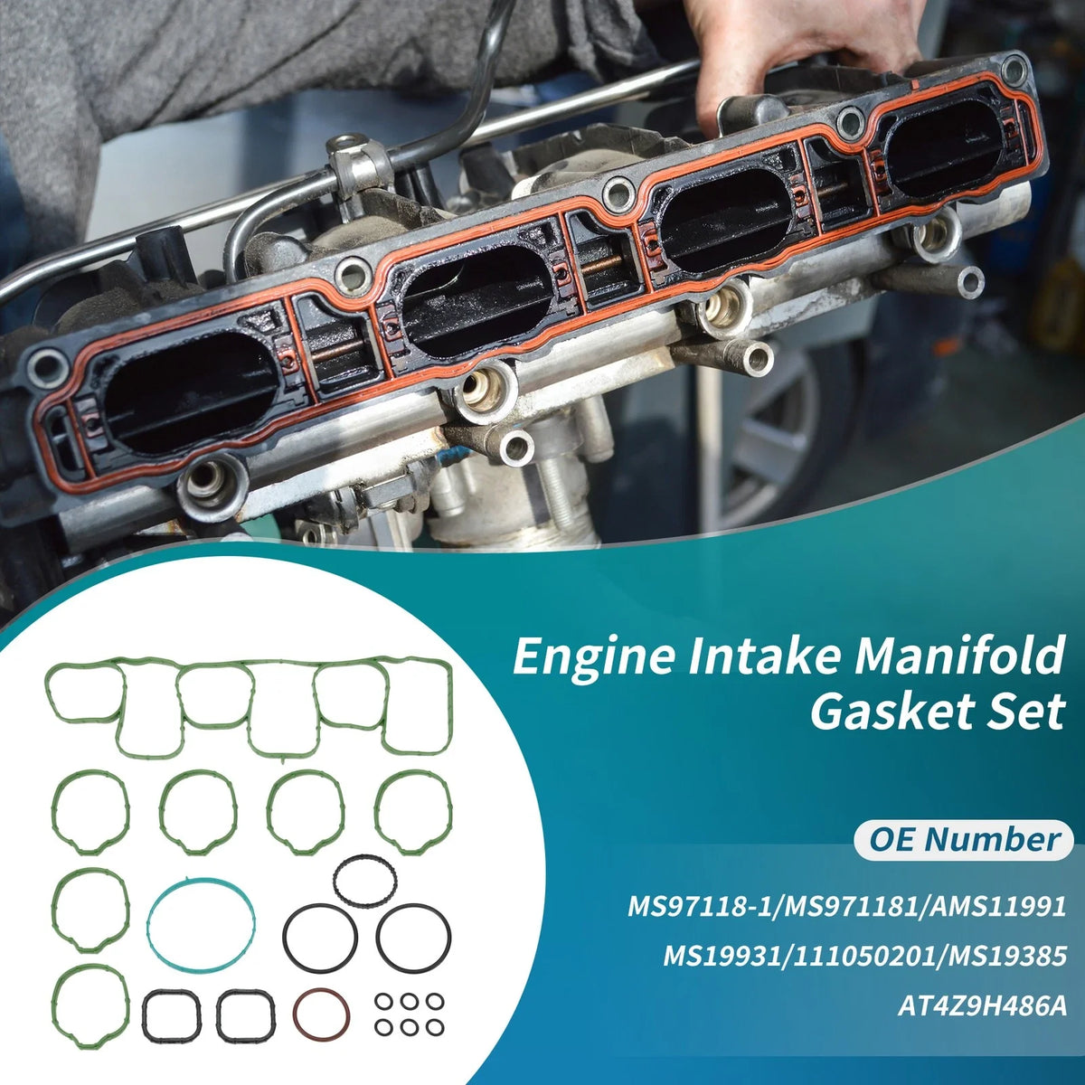 Engine Intake Manifold Gasket Set for Ford F-150 (No.MS97118-1)