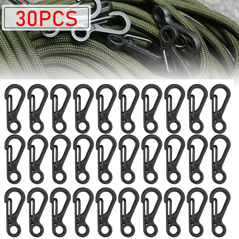 30PCS Mini Carabiner Snap Hook Clip for Outdoor Camping