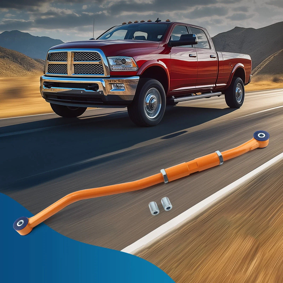 Heavy Duty Panhard Bar Suspension Kit for Dodge Ram (2003–2013) 2-6'' Lift
