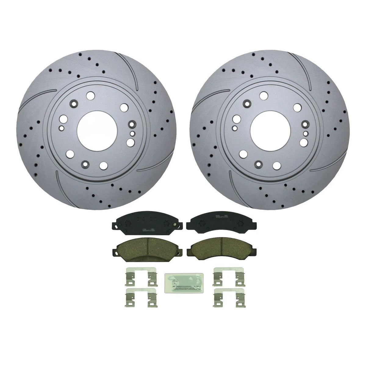 Front Brake Kit 330mm Drilled Rotors & Bosch Pads for Cadillac Chevy GMC