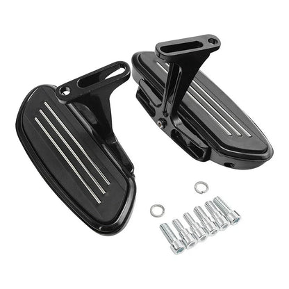 Black Passenger Floorboards for Harley Touring Electra Road Glide (1993–2025)