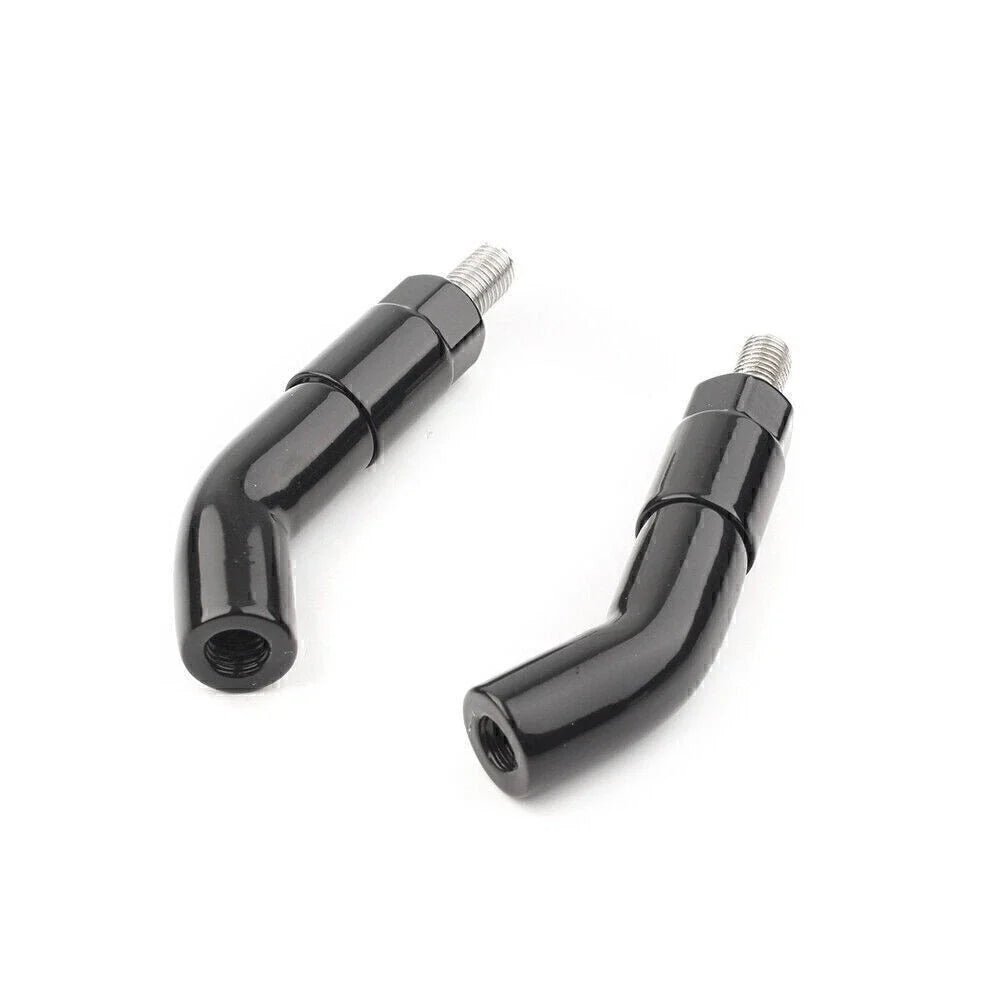 Mirror Stem Extenders for Harley Davidson Iron 1200 XL1200NS (2018–2019) Black