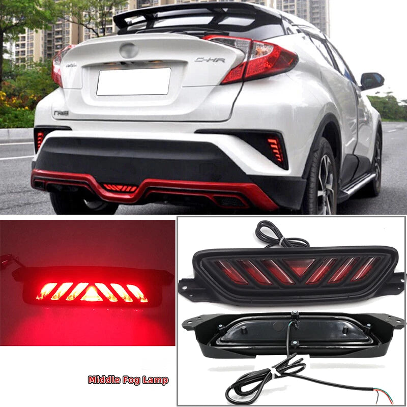Rear Bumper LED Tail Light for Toyota CHR (2016–2021)