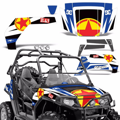 Graphics Kit Decals Stickers for Polaris RZR 800 S (2006–2010)
