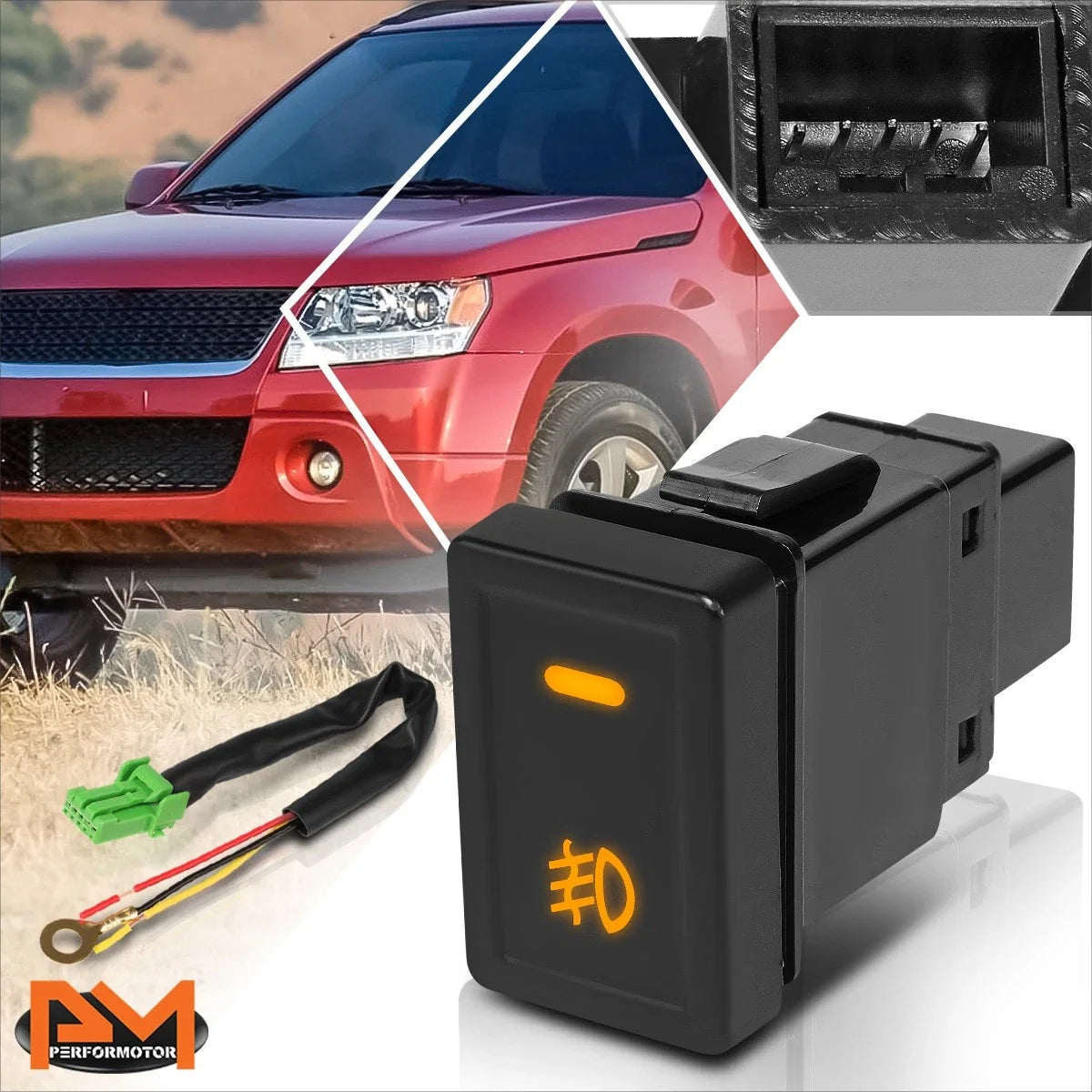 Fog Light Switch with Wiring Harness for Suzuki Grand Vitara/SX4 (2006–2014)