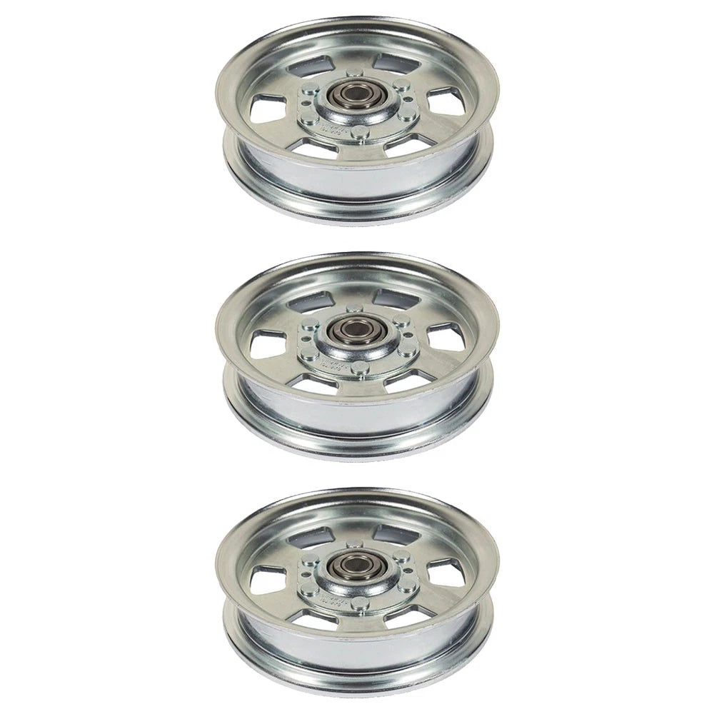 3 Flat Idler Deck Pulleys for Bad Boy ZT 48" 50" 60" (No Part Numbers)