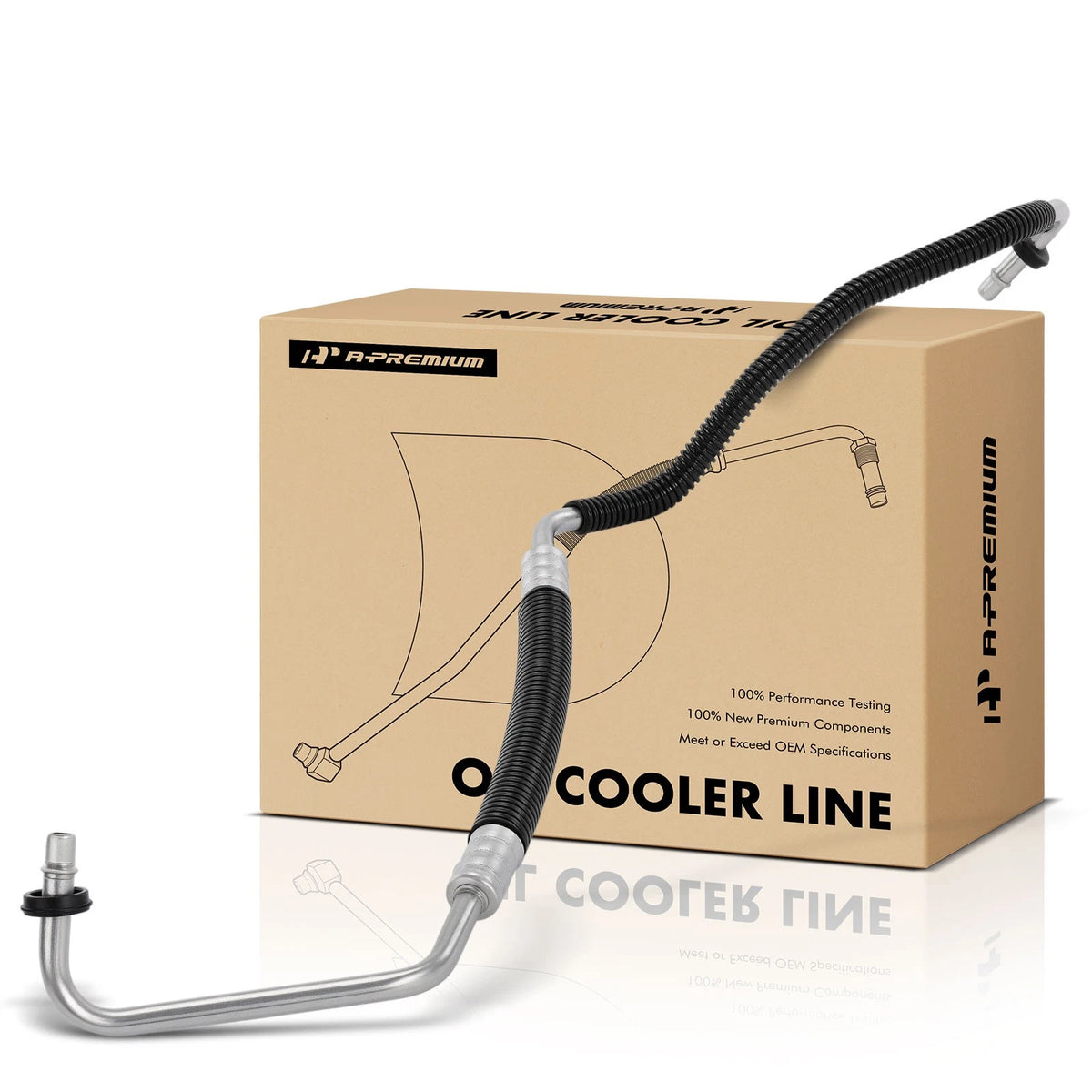 Automatic Transmission Oil Cooler Hose for Chrysler 200 (2011–2014) 5058465AC, 624-622