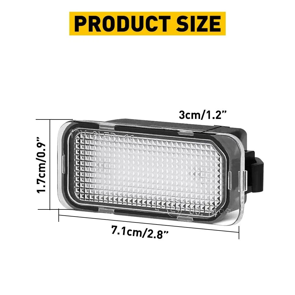 Set of 2 LED License Plate Lights for Ford C-MAX Transit Edge