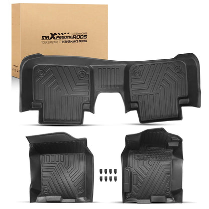 Floor Mats for Honda Accord Sedan (2013–2017) Black Rubber Waterproof 3pc