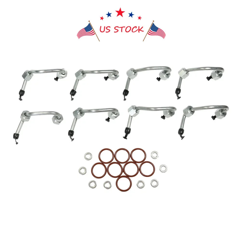 Set of 8 Fuel Injector O-Ring Seals for Ford 6.4L Diesel (2008–2010)