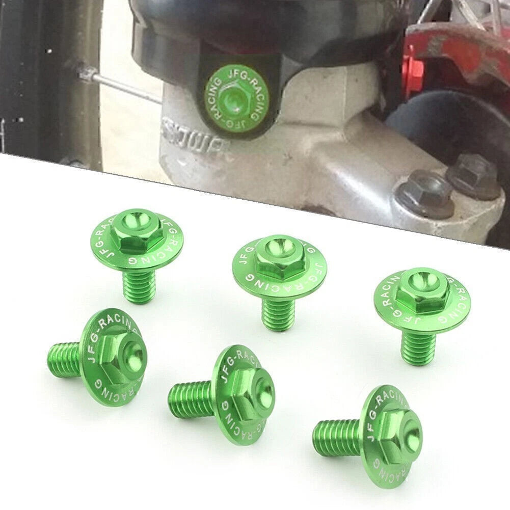 Fork Guard Bolts for Kawasaki KX85 KX250F KX450F KLX250 KLX450R (1998–2016)