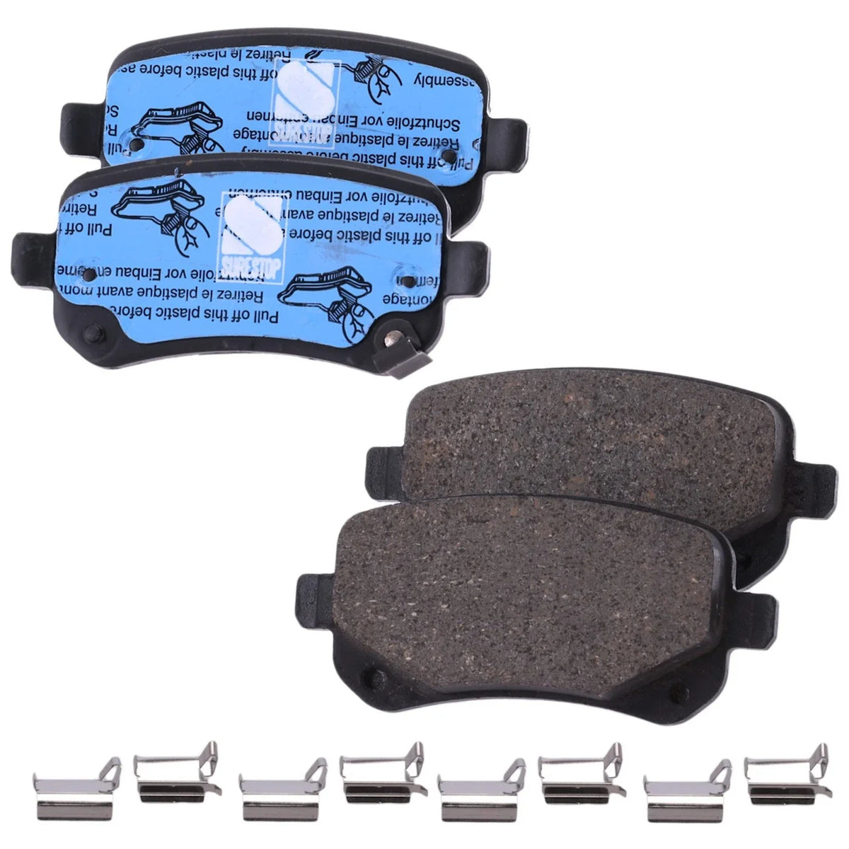 Rear Brake Disc Rotors and Pads Kit for VW Dodge Grand Caravan (2012)