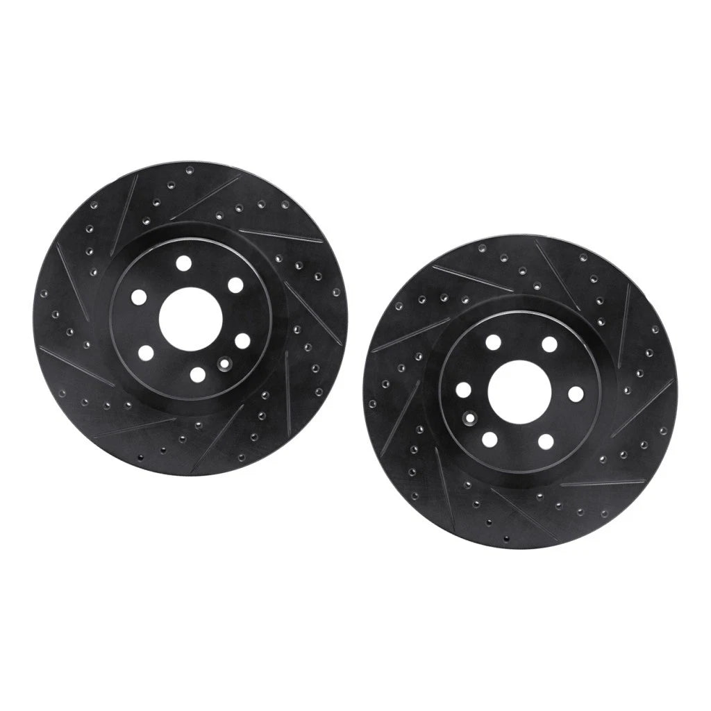 Rotor Set for Cadillac SRX (2010–2016) ALX-PAU-DF-8002-46024-CLA1, Drilled & Slotted
