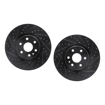 Rotor Set for Cadillac SRX (2010–2016) ALX-PAU-DF-8002-46024-CLA1, Drilled & Slotted