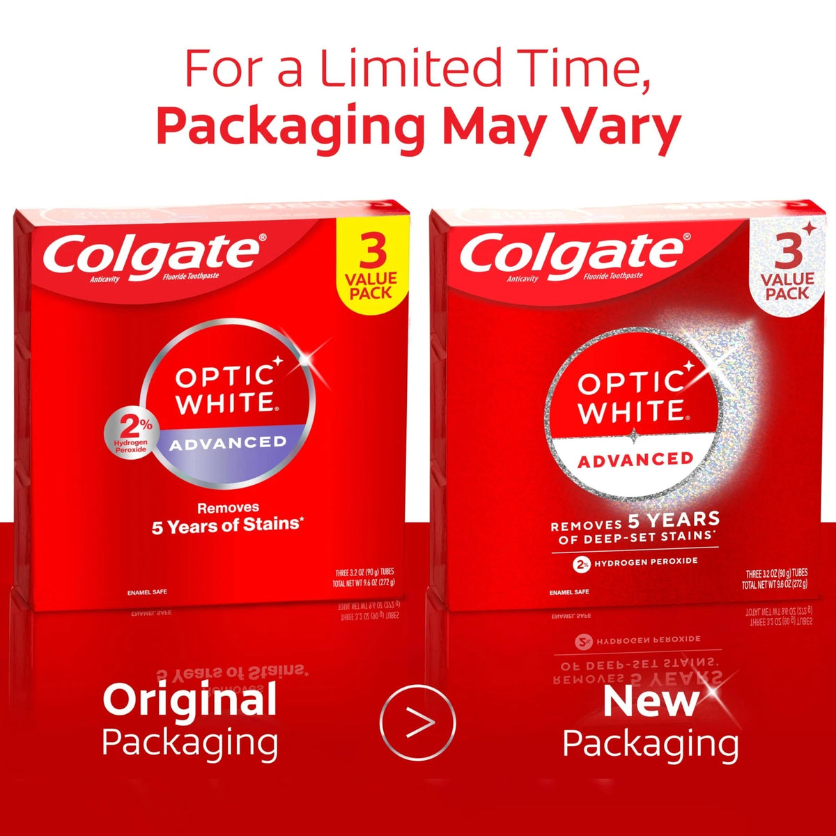 Toothpaste for Colgate Optic White Advanced (Pack of 1)