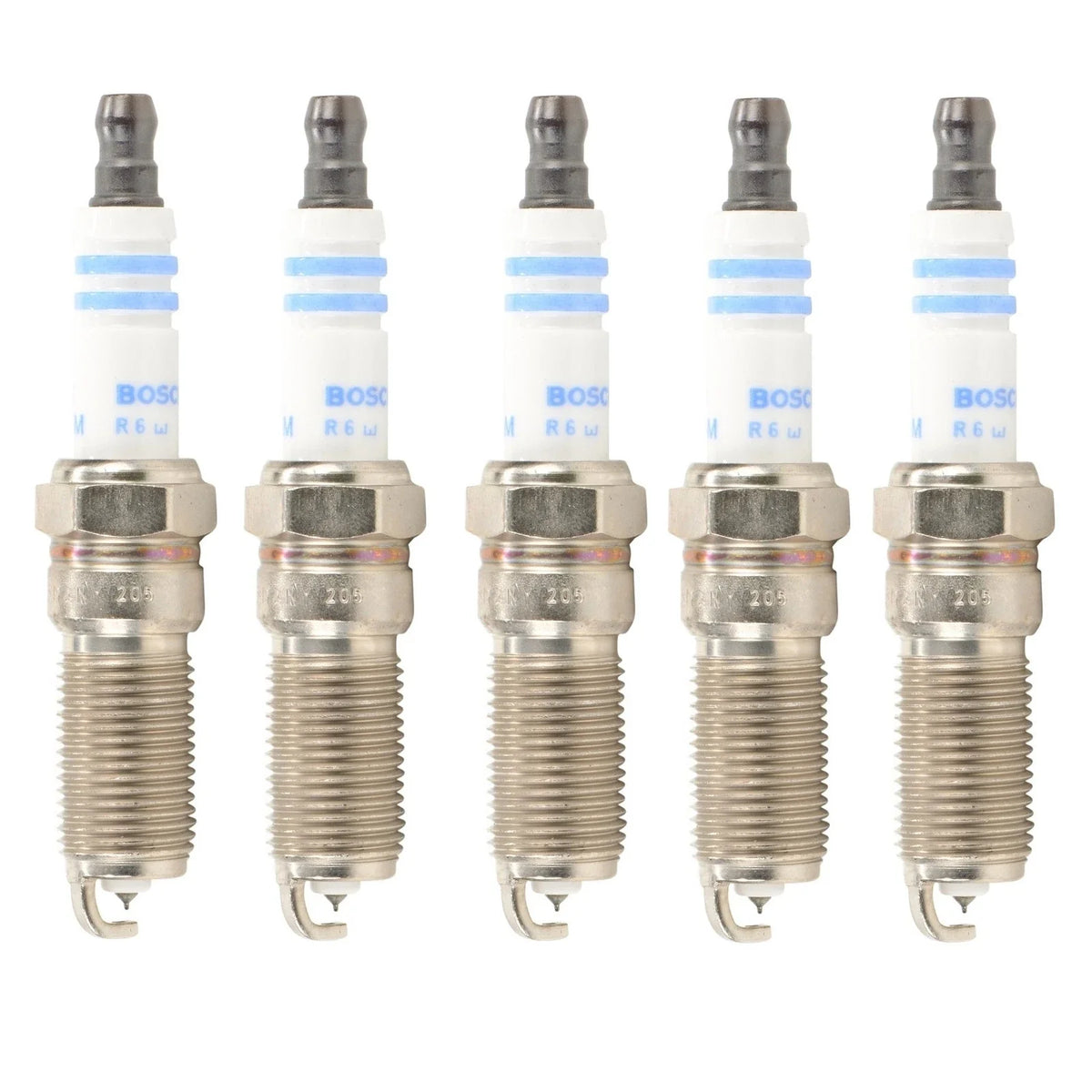 Set of 5 Bosch Double Platinum Spark Plugs for Chevrolet GMC Isuzu Hummer