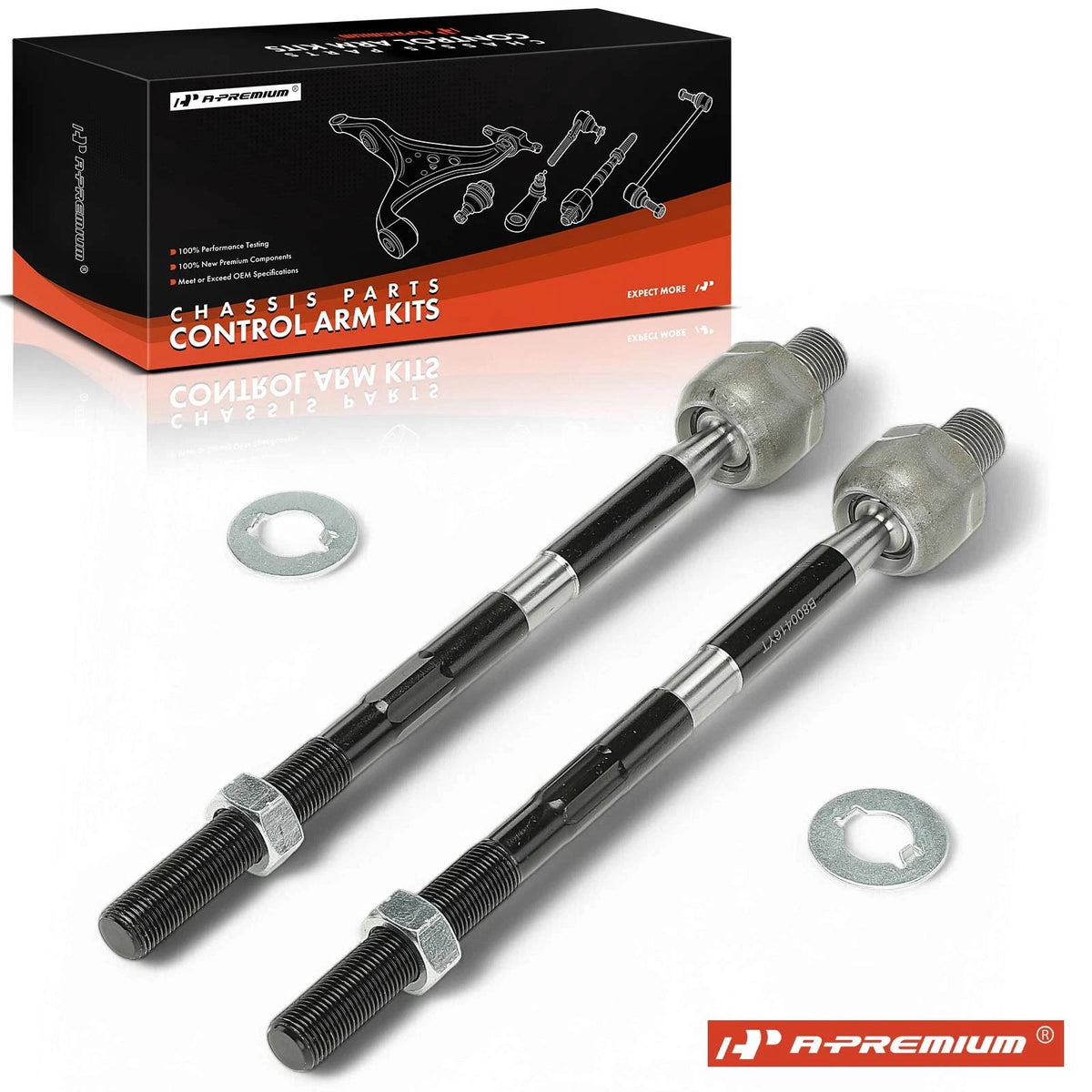 2X Front Inner Tie Rod End for Dodge Nitro (2008–2011) 52109984AD, GS25721