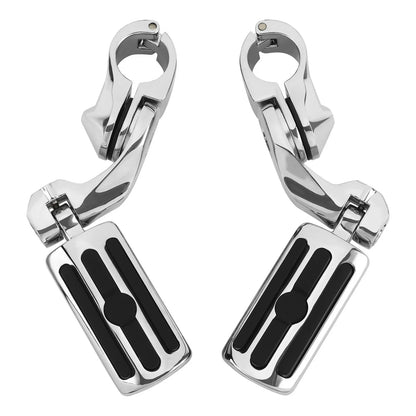 1.25" Motorcycle Highway Crash Bar Foot Pegs for Harley Touring