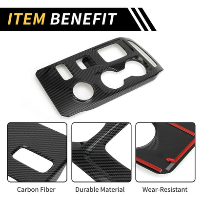 Carbon Fiber Gear Shift Frame Panel Cover Trim for Ford Ranger (2023–2024)