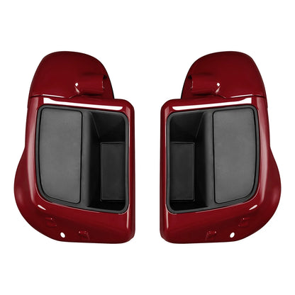 Lower Vented Leg Fairings for Harley Touring Road Glide (2014–2025) Billiard Red