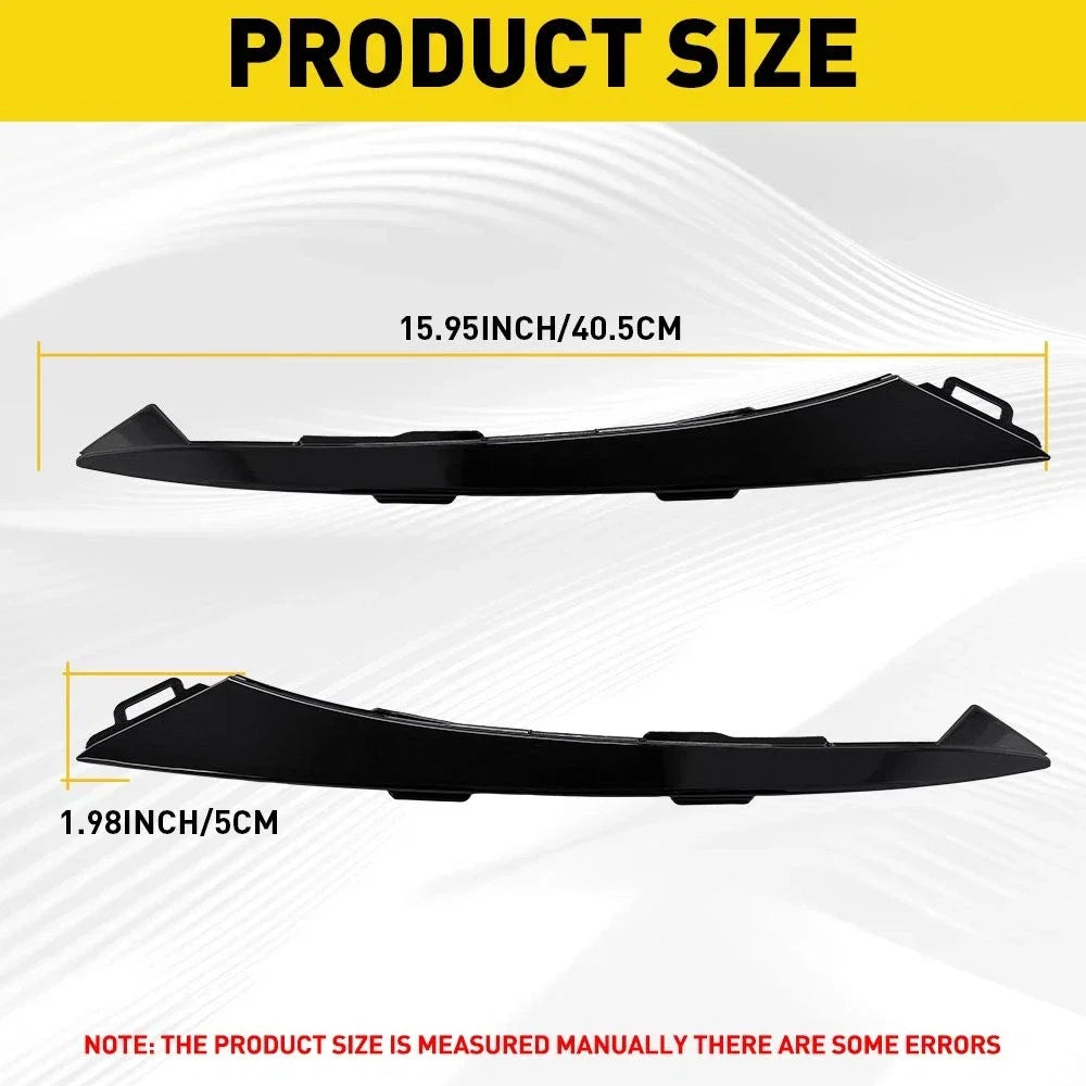 Pair Headlight Grille Lower Molding Trim for Honda Accord (2021–2022)