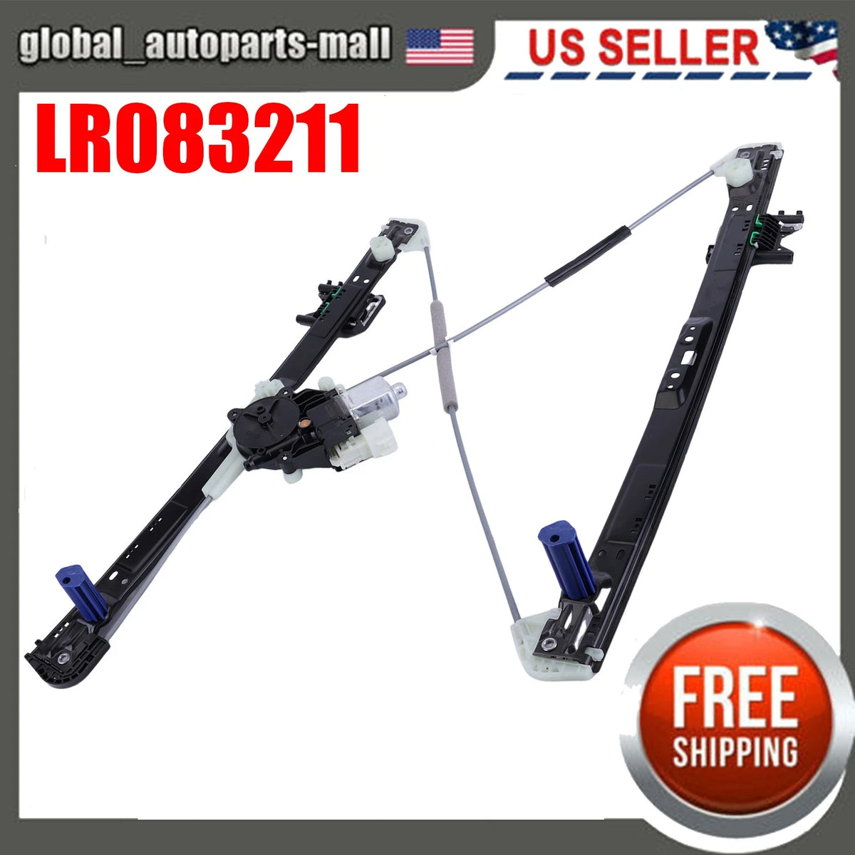 Power Window Regulator with Motor for Land Rover Discovery L462 (2017–2020) LR083211, HY32-23201-AA
