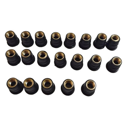 20 M6 Rubber Well Nuts for Motorcycle Body Parts (Universal)