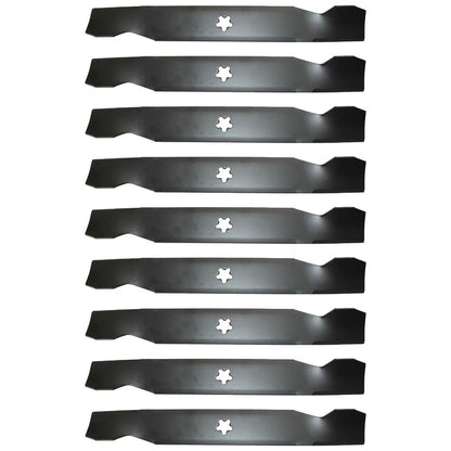 9 Pack Heavy Duty Blades 17-3/8" 5 Point Star for AYP/Husky