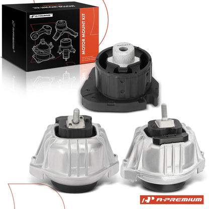 3X Engine Motor & Transmission Mount for BMW 335i xDrive (2009–2013) 9682, 10089, A4012, A4081, A4034