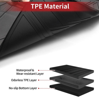 Cargo Liner Rear Trunk Mat for Chevy Trax (2014–2022) Diamond Pattern