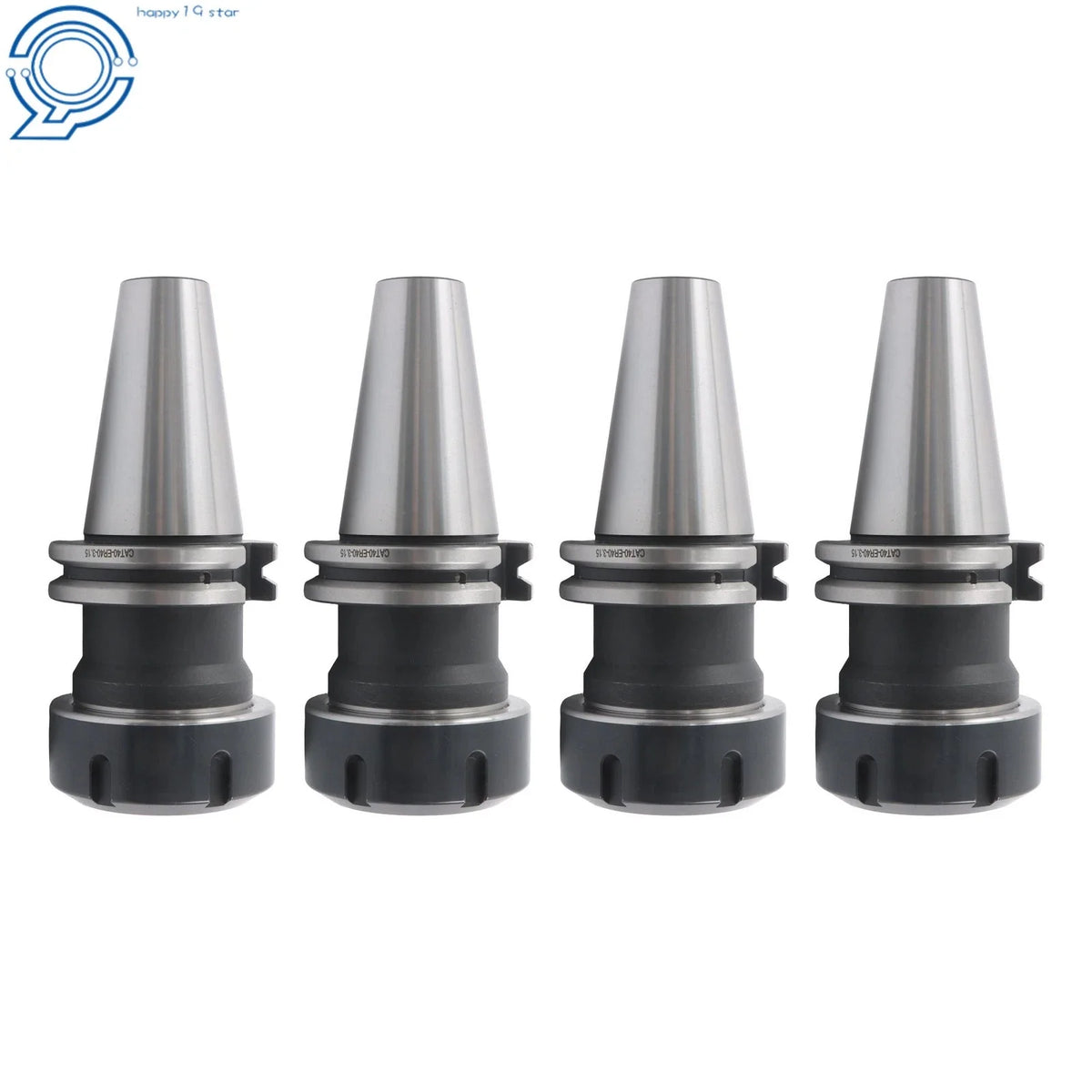 4 Piece Collet Chuck Set CAT40 ER40 for Precision Machining (20000 RPM)