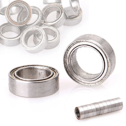 10pcs R168ZZ 1/4"x3/8"x1/8" ABEC1 Deep Groove Ball Bearing for Automotive