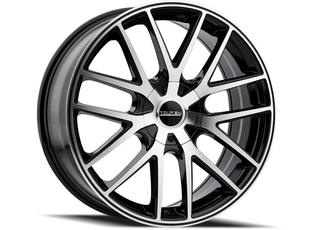 Touren 18x8 TR60 Wheels for 5-112/5-120 (3260-8809B) Gloss Black Machined