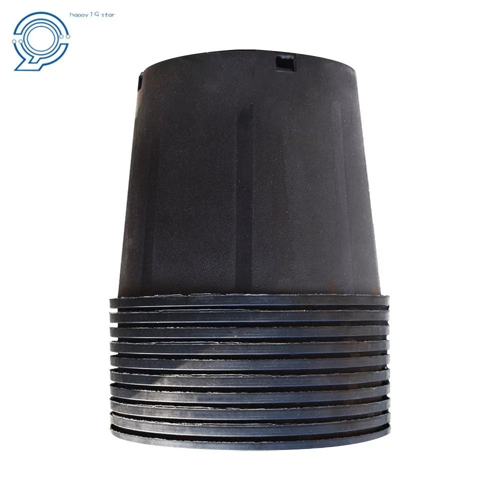 Set of 10 Black Thermoformed Nursery Pots for Plants (3 Gallon)