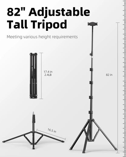 82" Heavy Duty Tablet Tripod Stand for Universal Use