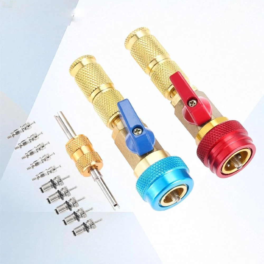 13PCS R134A AC Valve Core Tool Kit for Automotive (Universal)