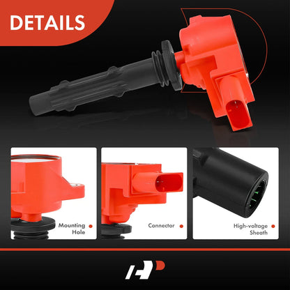 8x Red Ignition Coil for Mercedes-Benz E550 ML550 GL450 GL550 CLS550 (2007–2017)