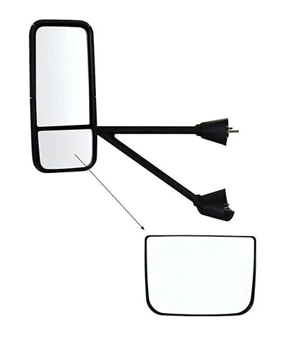 Lower Mirror Glass with Defrost Replacement for Kenworth T600 T660 T800 (2010–2023)
