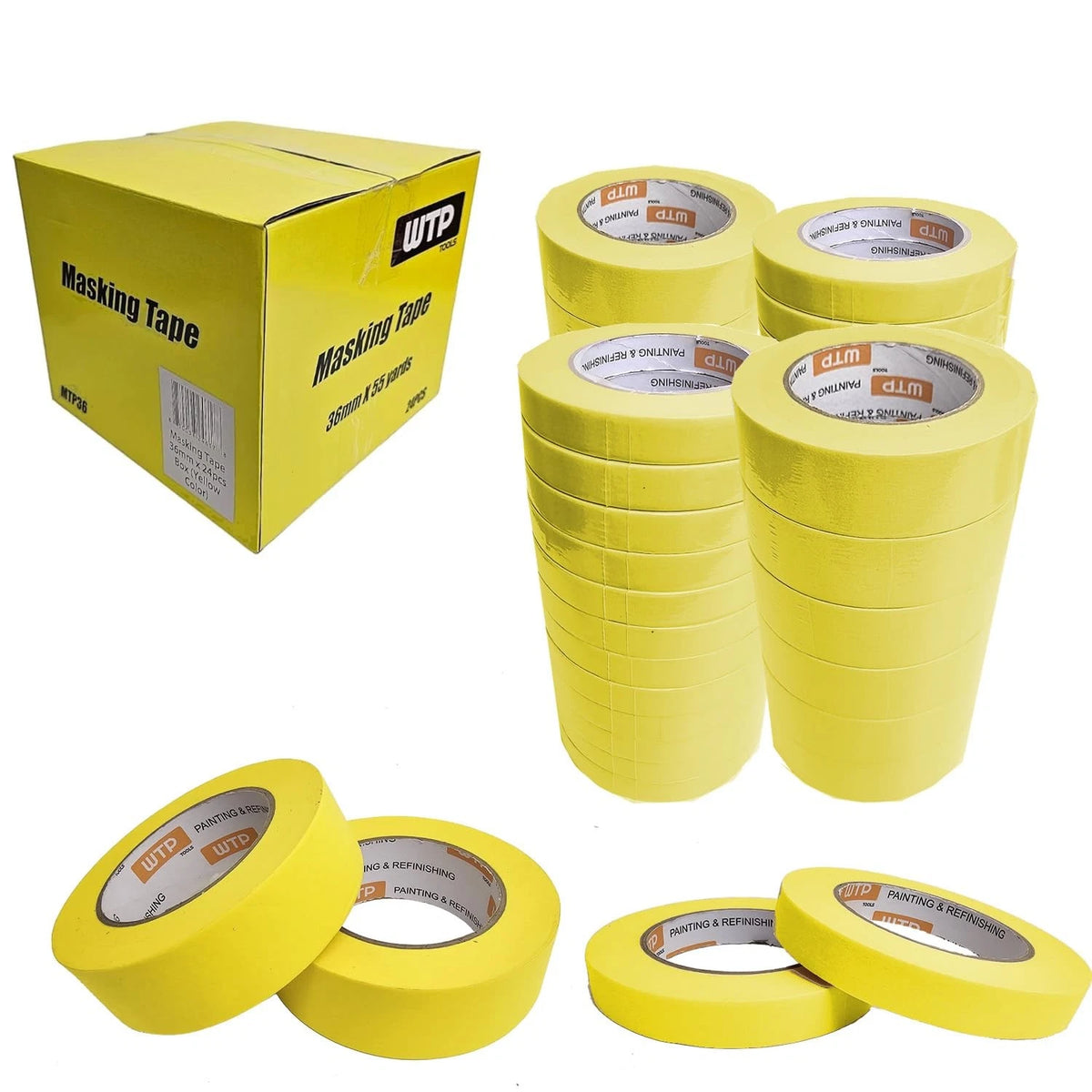 Masking Tape 36mm (1.5") & 18mm (3/4") for Automotive Use