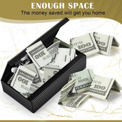 Metal Box for Gamblers Pocket Sized Winner Bank Casino Cash Box