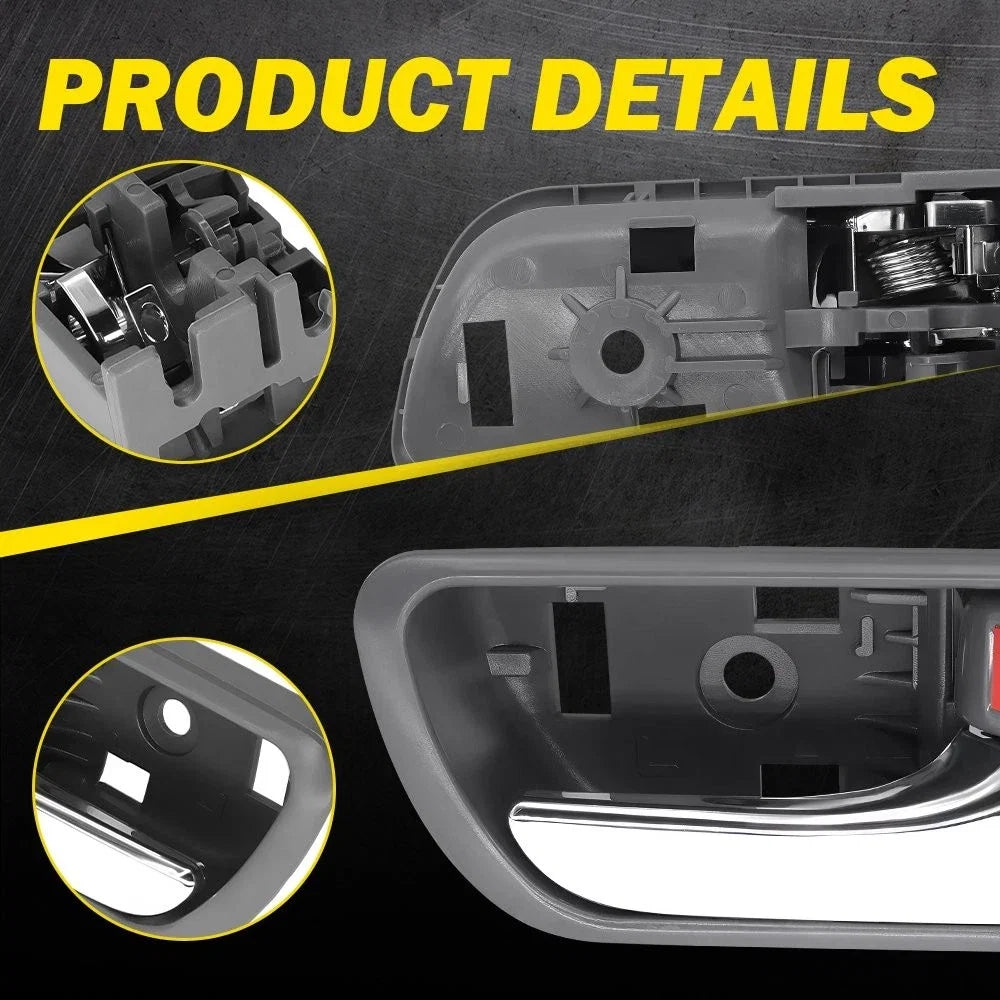 Set of 2 Chrome Inner Door Handles for Toyota Camry (2002–2006)
