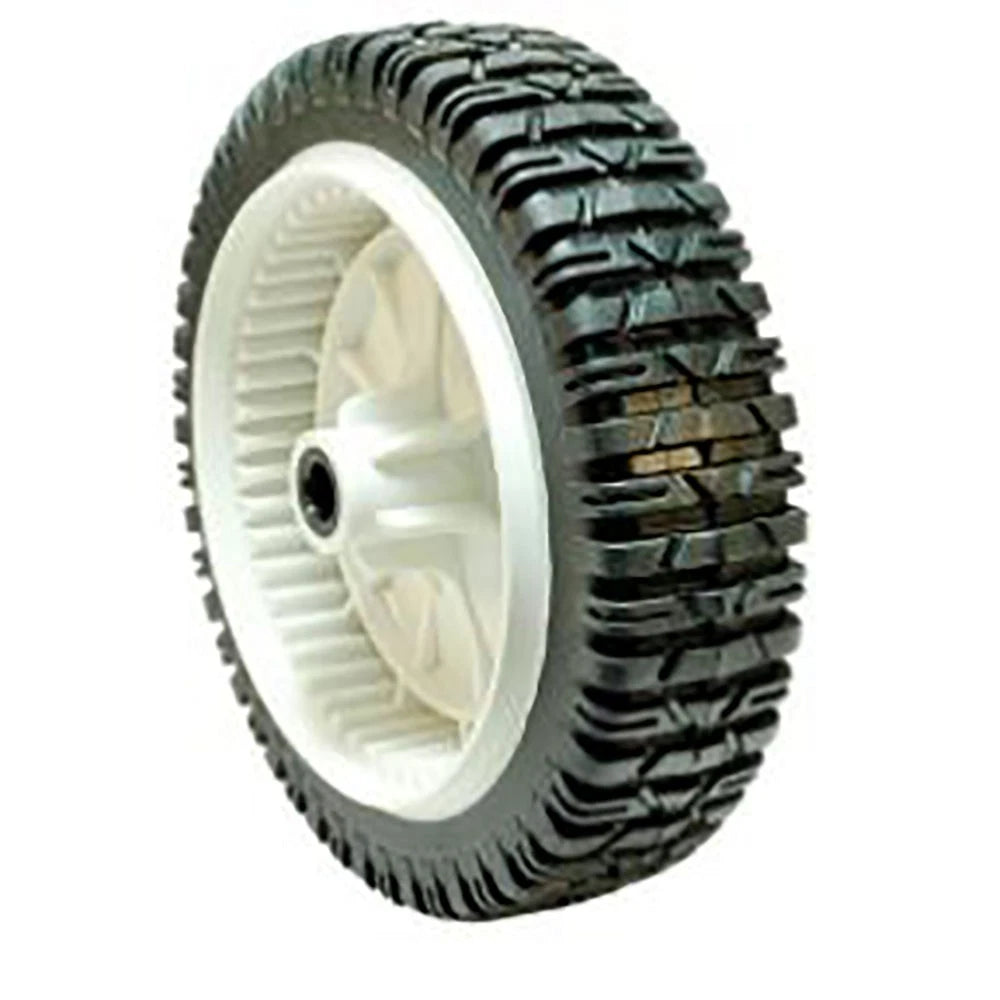 8" x 2" Plastic Front Drive Wheel with Gear Tread, 1/2" Bore, Hub Offset for
