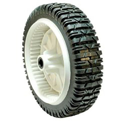 8" x 2" Plastic Front Drive Wheel with Gear Tread, 1/2" Bore, Hub Offset for