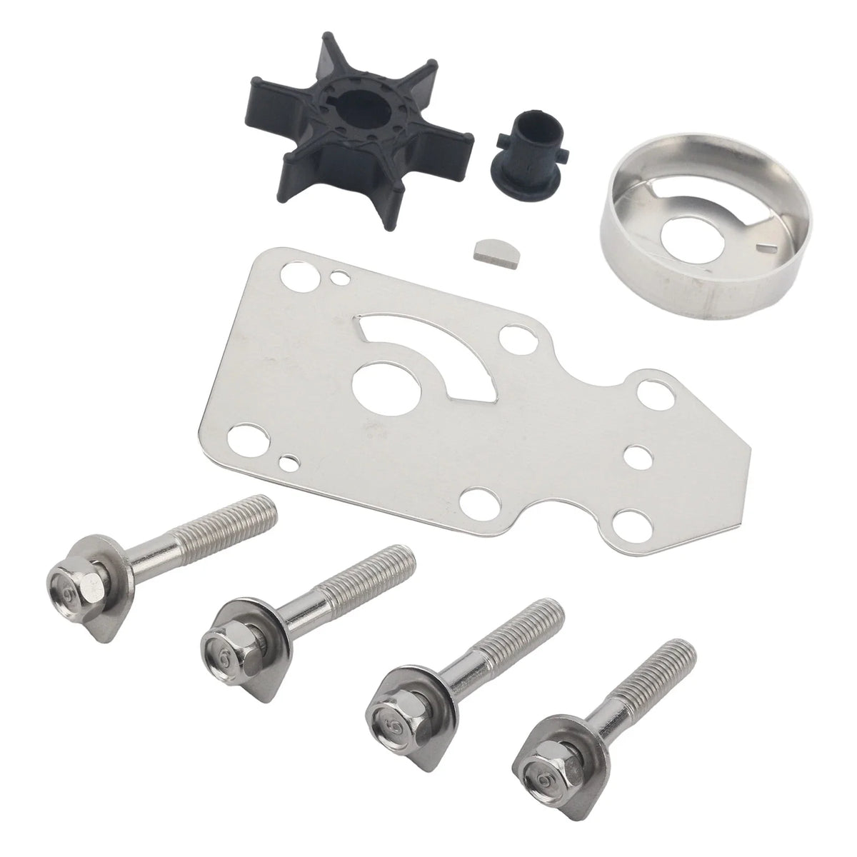 Water Pump Repair Kit for Yamaha 9.9 15 HP Outboard Motor (1990–2023)