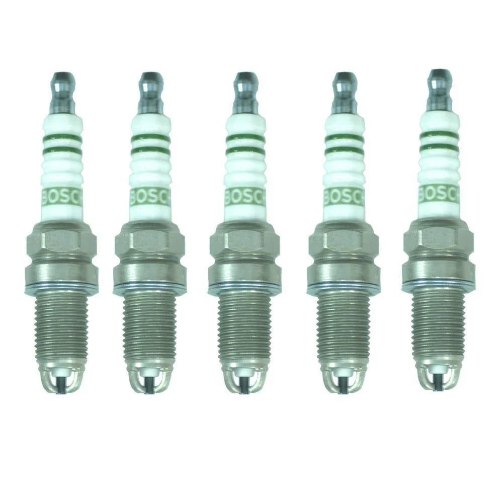 Set of 5 Bosch Nickel Pregapped Spark Plugs for Audi 90 Quattro (1984–1991)