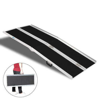 Folding Aluminum Wheelchair Ramp for Mobility Scooter Carrier (3/4/6/8ft)