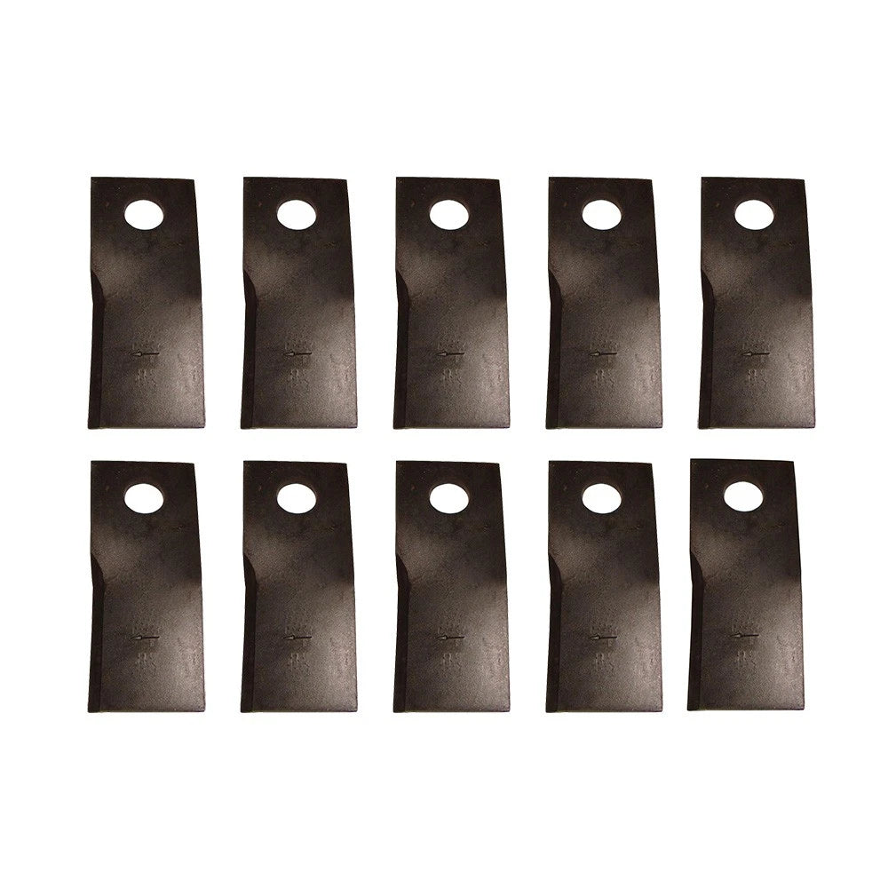 Set of 10 Mower Blades for Lely Optimo 280 240 205 165 Splendimo