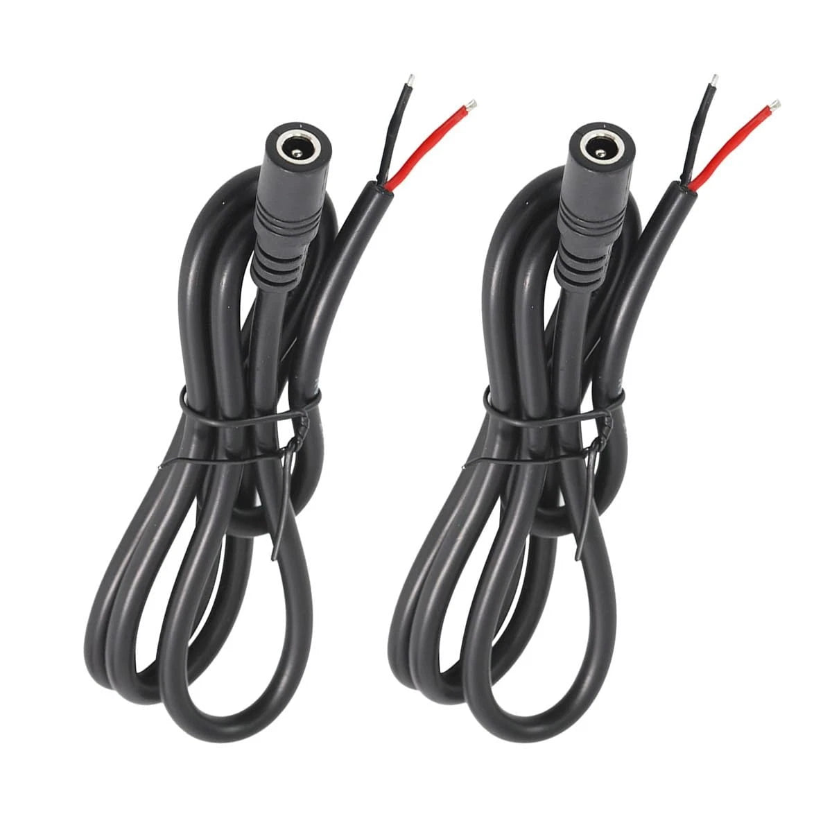 2X 3FT 14AWG 15A 12V DC Power Pigtails Cable for 5.5mm x 2.1mm